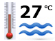 Teplota moře: 27 °C